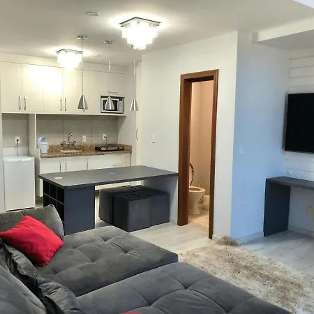 Saint Sebastian Flat 213 - Com Hidro! Ate 4 Pessoas, Duplex, No Centro Jaraguá do Sul Exterior photo